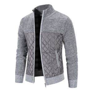 Herrenjacken Herbst Winterjacke Männer Warme Kaschmir Casual Wolle Reißverschluss Slim Fit Fleecejacke Männer Mantel Kleid Strickwaren Männlich 220905