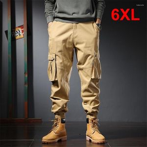 Men's Pants Plus Size 5XL 6XL Tactical Cargo Men Fashion Casual Military Male Multi-pocket Trousers Joggers Khaki Black