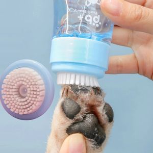 Cat Grooming Pet Portable Foot Cleaner Cup Clipper Travel Cat Dog Accessories Paw Wash Clean Foots Massage Tiny Washer Dogs-Grooming Tool