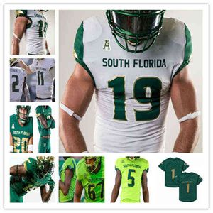 American College Football Wear Custom College South Florida USF Football-Trikot Timmy McClain Xavier Weaver Jimmy Horn Jr. Omarion Dollison