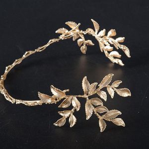 Stirnbänder Vintage Gold Blume Perle Braut Hochzeit Krone Stirnband Frauen Kristall Tiara Kopfschmuck Haarschmuck Drop Lieferung Yydhhome Ambkg