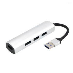 Em 1 USB 3.0 Splitter de hub 4 Adaptador de porta OTG de alta velocidade para Mac OS Windows 7