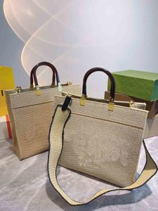 Omuz çantaları omuz çantaları saman harfi dekorasyon tote cüzdan yaz deniz kenarındaki tatil yüksek kapasiteli marka tasarımcı debriyajı için uygun