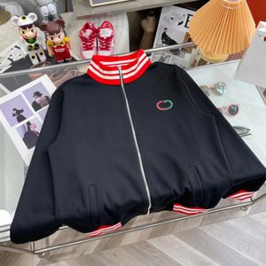 Designer top version jacket pure handmade Gu2022 new men's and women's same jacket embroidered double ring logo