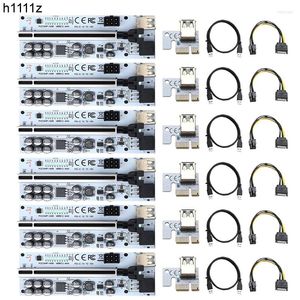 Компьютерные кабели 6pcs ver012 PCIe Riser PCI Express X16 USB 3.0 Cable Ver012max GPU для видеокарты PCI-E BTC Miner Mining