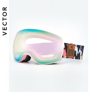 Mıknatıslı Lensler toptan satış-Kayak gözlükleri yüksek ışık geçirgenliği UV400 değiştirilebilir mıknatıs lens bulut gün kar camları erkek kadın antifog kaplama
