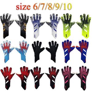 4MM Goalkeeper Gloves Finger Protection Professional Men Football Gloves Adults Kids Thicker Goalie Soccer glove2702