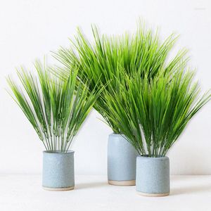 Decorative Flowers 40cm Artificial Plant Plastic Seedling Grass Simulation Flower Fake Bouquet Floral Arrangement Home Garden Wedding