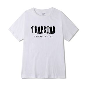 Summer New Tee Fashion Brand Trapstar Carta impresa Camiseta deportiva casual Camiseta para hombres y mujeres
