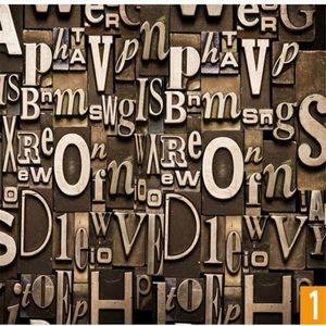 3d wallpapers Letters Wallpaper Background Mural Wall Sticker Decorative Painting 3d murals living room