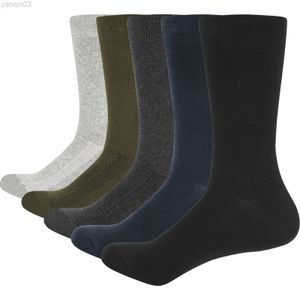 Athletic Socks Yuedge 5 Pairs Men Breathable Comfortable Combed Cotton Business Loose-fitting Flat Dress Summer Thin Lightweight Socks L220905