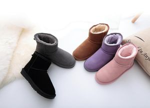 2022 Hot Sell Winter Classic Short Mini Snow Boot Women الشهيرة أحذية جلدية حقيقية أزياء أحذية الثلج النسائية الحجم US4-US14