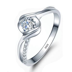Natürliche Zirkonia. großhandel-Neues authentisches solides Silber Ring natürlicher Zirkonia Edelstein Hochzeit Schmuck Geschenk für Frauen Frau Mutter Anel Bijoux