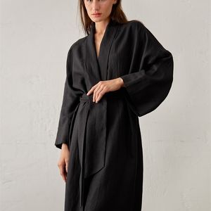 Kadınlar Robe Saf Renk Zarif Kadın Pijama Tam Kollu Boşluk Kadın Gece Giyeri Dantel Yukarı Pijama Flare Nighite 220830