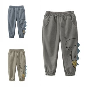 Herbst Catton Hosen 2-7 Jahre Jungen Casual Sport Kleinkind Junge Hosen Kinder Kinder Dünne Hosen Dinosaurier Jogginghose Unten 20220905 E3