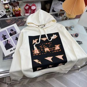 Tasarımcı Top Versiyon Hoodie El Yapımı Gu 2022 Sonbahar ve Kış Yeni Beş Sonuç Yıldızlı Logo Kapüşonlu Sweater