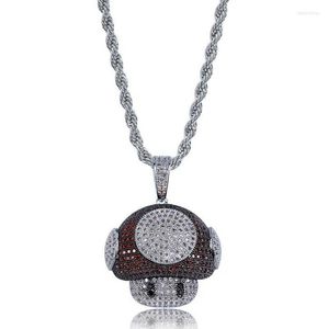 Pendant Necklaces Fashionable Simple Cool Mushroom Sliding Necklace Men And Women Hip Hop Rock Casual Party Jewelry Gift