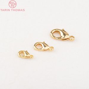 MakingJewelry Findings amp Components MM K Gold Plated Brass Lobster Connect Clasps High Quality Jewelry Acces
