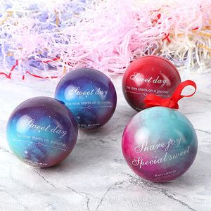 Подарочная упаковка Ynaayu 5pcs/Set Spherical Tin Plant Sweet Ball Pink Purple Candy Box Кругняя коробка высокая свадебная коробка для вечеринки для вечеринки