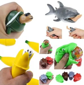 Fidget Toys Sensory Biting Leg Shark Squeeze Elastic Stress Relief Tortoise Dinosaur Bubbles Musik Unzip Creative Gift Surprise Figet Toy C0905