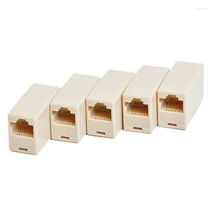 Fiber Optic Equipment VOLL-100 Stück Internet Tools RJ45 CAT5 Koppler Stecker Adapter Netzwerk LAN Kabel Extender Stecker