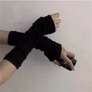 أنيمي قفاز cosplay ninja darkly mitten overleeve man women fashion block block block block ward cuff gc1565