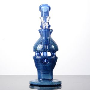 Articulaci￳n hembra de 14 mm Hookhs Blue Green Hookahs por fabricaci￳n de huevo Faberge Ca￱as de aceite Percolator ￺nicas con taz￳n WP2282