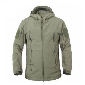 Giacche da uomo Giacca SoftShell impermeabile da esterno Giacca da caccia giacca da sci Cappotto da trekking pioggia campeggio pesca abbigliamento tattico Uomo Donna 220905