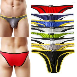 Mutande Slip da uomo Custodia per pene Modale Intimo sexy Mutandine maschili Micro Bikini Sospensorio Perizoma Cueca Ultra-sottile