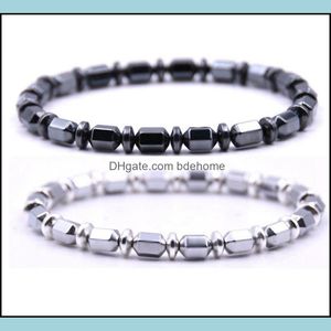 Beaded Strands Magnetic Bracelet Mens Birthday Charm Mature Mticolor Eyeball Natural Black Gallstone Jewelry Drop Delive Dhseller2010 Dhhcr