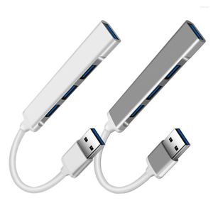 5 Gbps 4 portos hub USB Splitter portátil Alumínio 4 em 1 Em estação de ancoragem do adaptador multiporto dongle com 3,0 2.0 portas