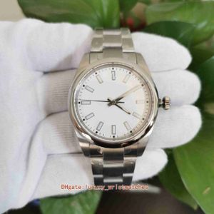 En kaliteli en kaliteli BP Maker Saatler Bilek saatleri 36mm 39mm 114300 M114300-0004 Paslanmaz Beyaz Kadran 2813 Hareket Mekanik Otomatik Erkek Saat