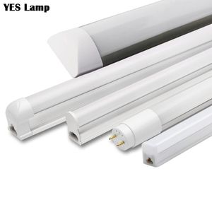 LED 튜브 T5 T8 통합 1FT 2FT 6W 10W 형광성 튜브 벽 램프 전구 램프라 차가운 따뜻한 흰색 110V 220V