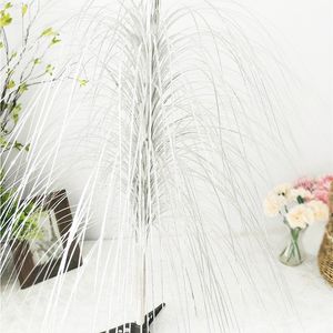 Faux Floral Greenery Simulation Plant Fluorescent Grass Butterfly Flower Grass Reed Leaf Onion Grass T Stage Road Lead Home Decoration Wedding Props J220906