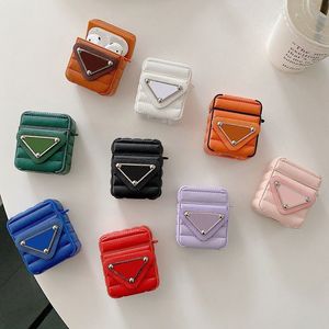 For Airpods Pro Cases Fashion Leather Designer Bluetooth Cases For Airpods 1 2 3 Cover Protective Earphone Case High Quality