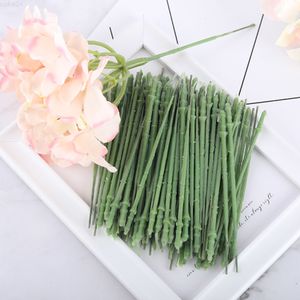 Faux Floral Greenery 15pc 125см Короткий зеленый стебель для искусственной головки цветов гортензии розовая пиони?