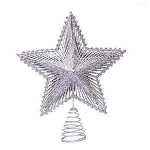 Christmas Decorations Tree Top Star Cut-out Wear-resistant Festival Prop Party Ornament Treetop Supplies