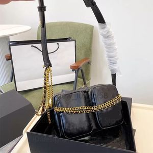 Französisch Retro Doppel Tasche Frau Kamera Tasche Leder Kette Berühmte Designer Handtaschen Hohe Kapazität Outdoor Sacoche Street Luxus Walle