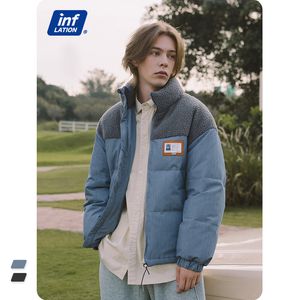 Masculino de parkas infla￧￣o masculino jaqueta bobo de jacket 70% jaqueta de pato branco masculino homem lambrowool Pacthwork Puffer Jacket com colarinho de l￣ 220906