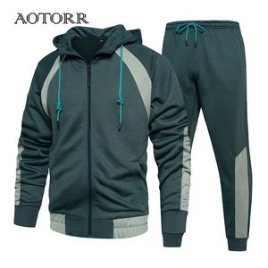 Mens Rastreos Mens Casual Ruos Sportswear Capuz Pants Duas peças conjuntos de moda Moda Modane