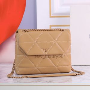 Zincir Crossbody Çanta Yumuşak Koyun Derisi Deri Çanta Çanta Nakış Tarzı Messenger Çanta Omuz Çantası En Kaliteli Cep İçi Çok Poc