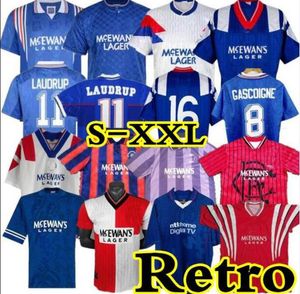 Soccer Jerseys Retro Laudrup Kit Gascoigne Football Shirts Albertz McCoist Fans uniformes