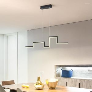 Lampade a sospensione Lampadario di design Sala da pranzo Cucine AC 85-265V Lampada a sospensione Colgante Home LED Montaggio a incasso