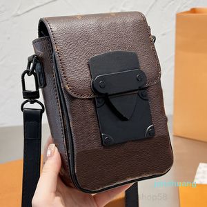 Crossbody Chrisher Mini Cro Body Body Bolys Men Meenger Bag Designer de moda Luxo Mulheres Couro S-bloqueio Vertical Vestimento para celular Bolsa P2022