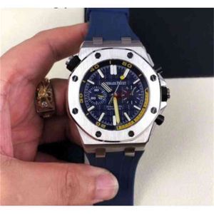 Luxury Mens Mechanical Watch Framed Three-eye Chronograph British Rubber Belt Pin Buckle Fashion Hollow Swiss es Brand Wristwatch