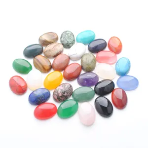 15 ألوان الأحجار الكريمة الطبيعية Oval 18x25mm cabochon no hole beads rolds for diy make make arcelts netcelets accessories bu305 bu305