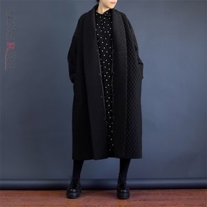 Kvinnors dikerockar Lanmrem Europeisk högsta kvalitet Jacka Vinter Kvinnor Överdimensionerad Loose Black Windbreaker Long Trench Coat In Stock WTH12 220906