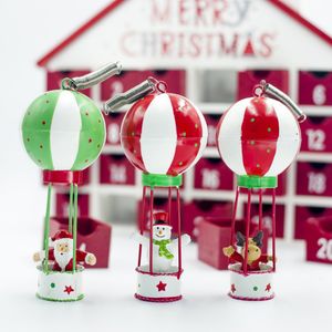 Jul heta luftballong hängen jultomten snögubbe hjortar prydnader julgran hängande dekoration barn fest gåva th0251