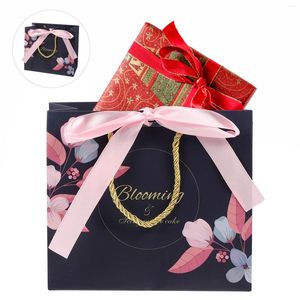 Bolsas de embrulho de embrulho de bolsas de papel de papel de partida de doce bolsa de casamento alças de casamento