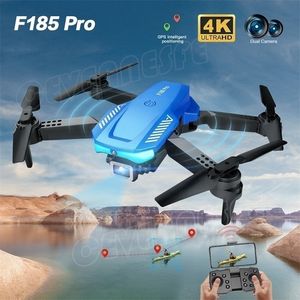 Electricrc Aircraft F185 Pro Mini Drone 4K Professionele HD Camera Threesided Obstakel Vermijden Vouwbare Quadcopter RC Helicopter Toys Boy 220905